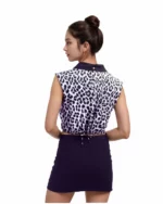 Wild Edge Leopard Tie-Front Crop Top - Image 4