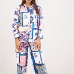 Patchwork Print Multicolour Co ord Set for women