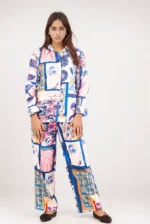 Patchwork Print Multicolour Co ord Set for women