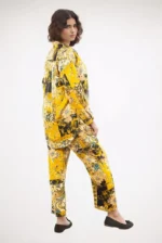 Printed Yellow floral Co ord Set - Image 2