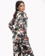 Black and Floral Co ord Set - Image 3