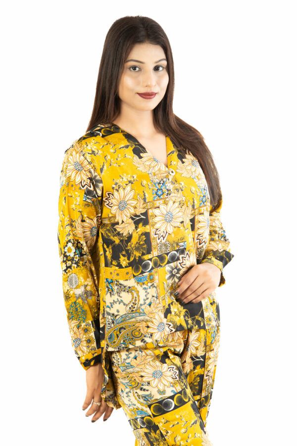 Goldenrod Floral and Paisley Print Co-ord Se