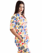 Multicolor Logo Print Co-ord Set - Image 2