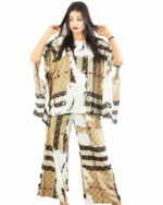 Modern Plaid & Abstract Print Co-ord Set - Image 2