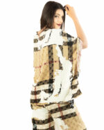 Modern Plaid & Abstract Print Co-ord Set - Image 3