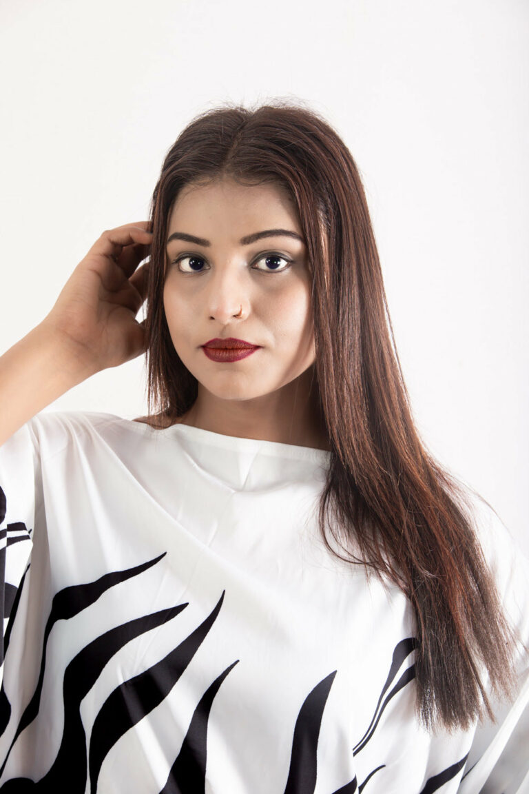 Monochrome Zebra Print Kaftan co ord set - Image 3