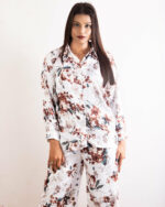 White Floral Print Co-ord Set - Image 2
