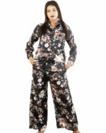 Dark Floral Print Co-ord - Image 2