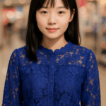 Royal Bloom Sheer Lace Button-Down Top