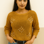 Pearl Embellished Knit top