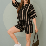 Striped Relaxed-Fit Co-ord Set