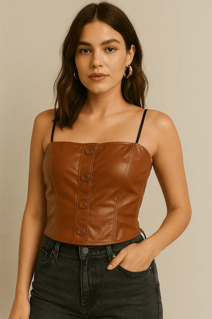 Leatheratte top