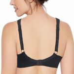 "Enamor A112 Black Full Coverage Bra - Non-Padded, Seamless, Stylish Neck Design, Full Support for Everyday Wear" - Image 2
