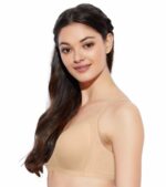"Enamor A075 Nude Full Coverage Bra - Non-Padded, Seamless, Stylish Neck Design, Full Support for Everyday Wear" - Image 2