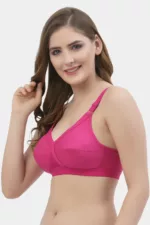 Floret Crossfit Magenta Full Coverage Bra - Non-Padded, Seamless, Full Support for Everyday Wear" - Image 3