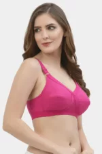 Floret Crossfit Magenta Full Coverage Bra - Non-Padded, Seamless, Full Support for Everyday Wear" - Image 4