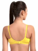 "Floret Katrina yellow Bra - Non-Padded, Medium Coverage, Seamless, Stylish Design for Everyday Wear" - Image 2