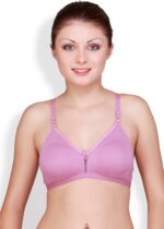 Floret Katrina Purple Bra - Non-Padded, Medium Coverage, Seamless, Stylish Design for Everyday Wear"
