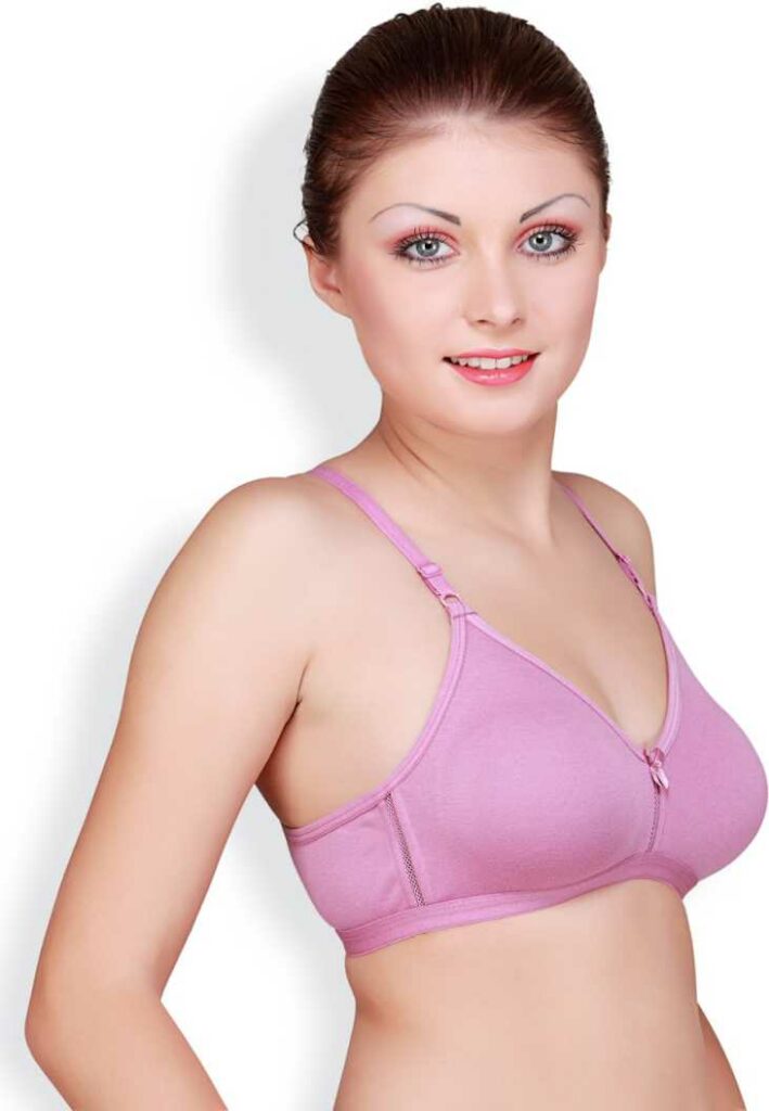 Floret Katrina Purple Bra - Non-Padded, Medium Coverage, Seamless, Stylish Design for Everyday Wear" - Image 2