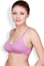 Floret Katrina Purple Bra - Non-Padded, Medium Coverage, Seamless, Stylish Design for Everyday Wear" - Image 3