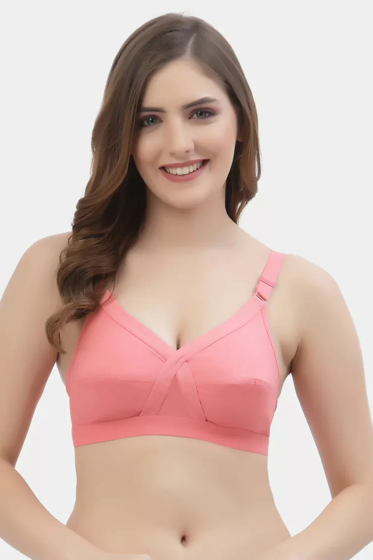 "Floret Crossfit pink Full Coverage Bra - Non-Padded, Seamless, Full Support for Everyday Wear" - Image 1
