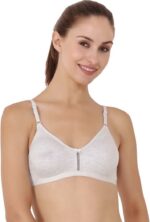 Floret Katrina White Bra - Non-Padded, Medium Coverage, Seamless, Stylish Design for Everyday Wear" - Image 2