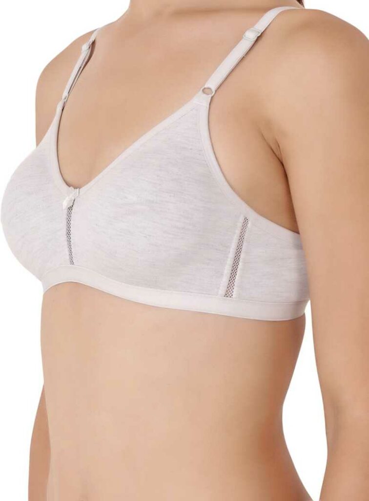 Floret Katrina White Bra - Non-Padded, Medium Coverage, Seamless, Stylish Design for Everyday Wear" - Image 6