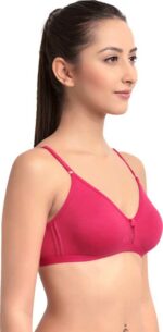 "Floret Katrina Pink Bra - Non-Padded, Medium Coverage, Seamless, Stylish Design for Everyday Wear" - Image 2