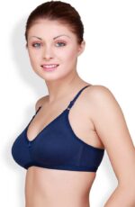 "Floret Katrina Blue Bra - Non-Padded, Medium Coverage, Seamless, Stylish Design for Everyday Wear" - Image 3