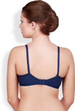 "Floret Katrina Blue Bra - Non-Padded, Medium Coverage, Seamless, Stylish Design for Everyday Wear" - Image 4