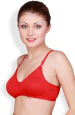 "Floret Katrina Red Bra - Non-Padded, Medium Coverage, Seamless, Stylish Design for Everyday Wear" - Image 4
