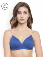T-3029 floret bra blue