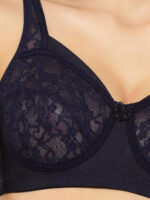 Floret T3060 Blue Bra - Non-Padded, Full Coverage, Stylish Net Pattern for Everyday Use" - Image 4