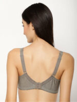 "Floret T3060 ivory Bra - Non-Padded, Full Coverage, Stylish Net Pattern for Everyday Use" - Image 3