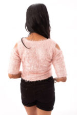 Blush Fluff Crop Top - Image 3