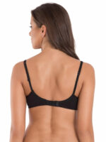 Jockey 1722 Black Seamless Bra - Side Support Non-Padded  Medium Coverage for Everyday Use - Image 3