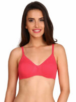 Jockey 1722 ruby pink Seamless Bra - Side Support  Non-Padded Medium Coverage for Everyday Use