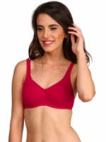 Jockey 1242 red Seamless Bra - Side Support Non-Padded Medium Coverage, Supportive Everyday Use - Image 2