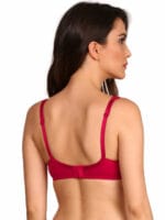 Jockey 1242 red Seamless Bra - Side Support Non-Padded Medium Coverage, Supportive Everyday Use - Image 3