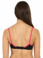 "Jockey 3101 Black Seamless Bra - Side Support, Non-Padded, Medium Coverage for Everyday Comfort" - Image 3