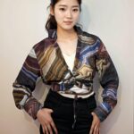 Marbled Mirage Wrap top