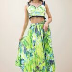Tropical Breeze Pleated skirt co-ord set