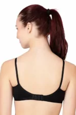 Floret Katrina Black Bra - Non-Padded, Medium Coverage, Seamless, Stylish Design for Everyday Wear" - Image 4