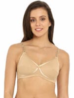 jockey 1242 nude Seamless Bra - Side Support Non-Padded Medium Coverage Supportive Everyday Use - Image 3