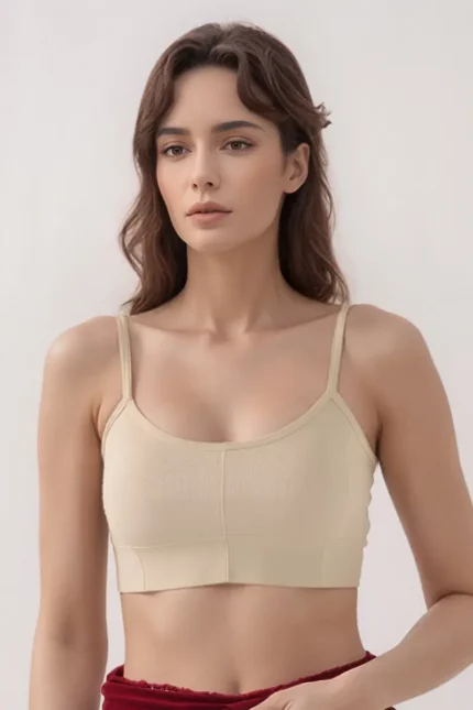 Seamless Bra with removable pads in nudes