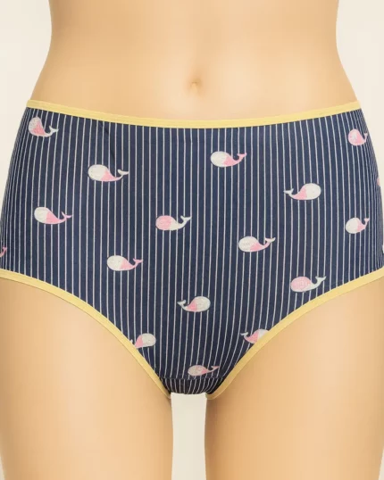Printed Mid Rise Seamless Panty for women