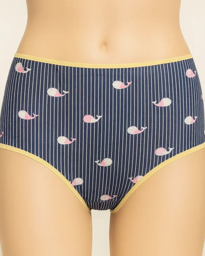 Printed Mid Rise Seamless Panty For Women