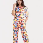 Vibrant Multicolor Printed Co Ord Set for Women